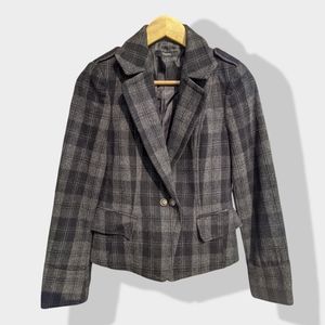 Plaid Gray Blazer